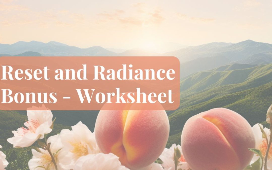 Worksheet – My Skincare and Face Yoga Vision for the Year