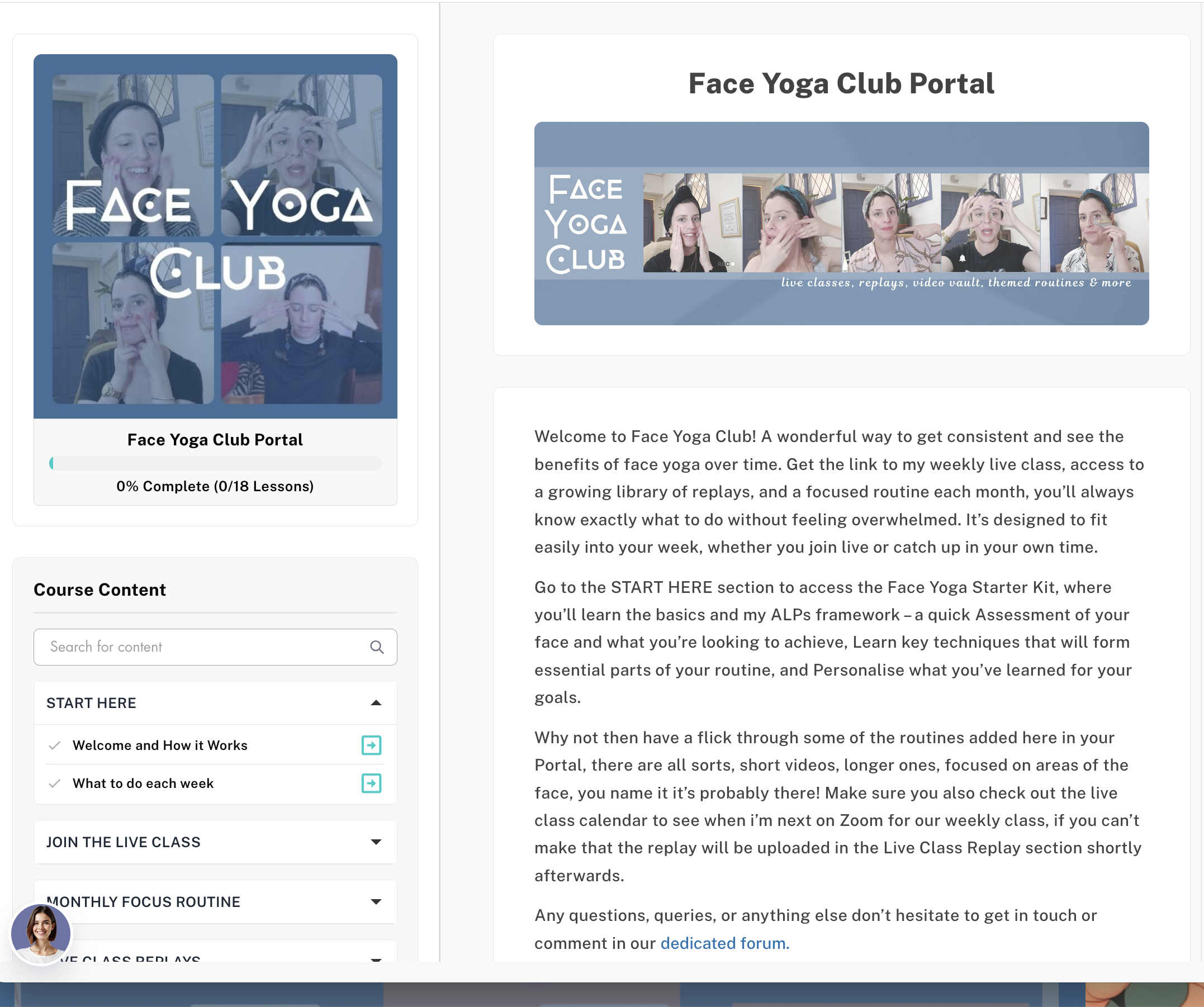 face yoga club