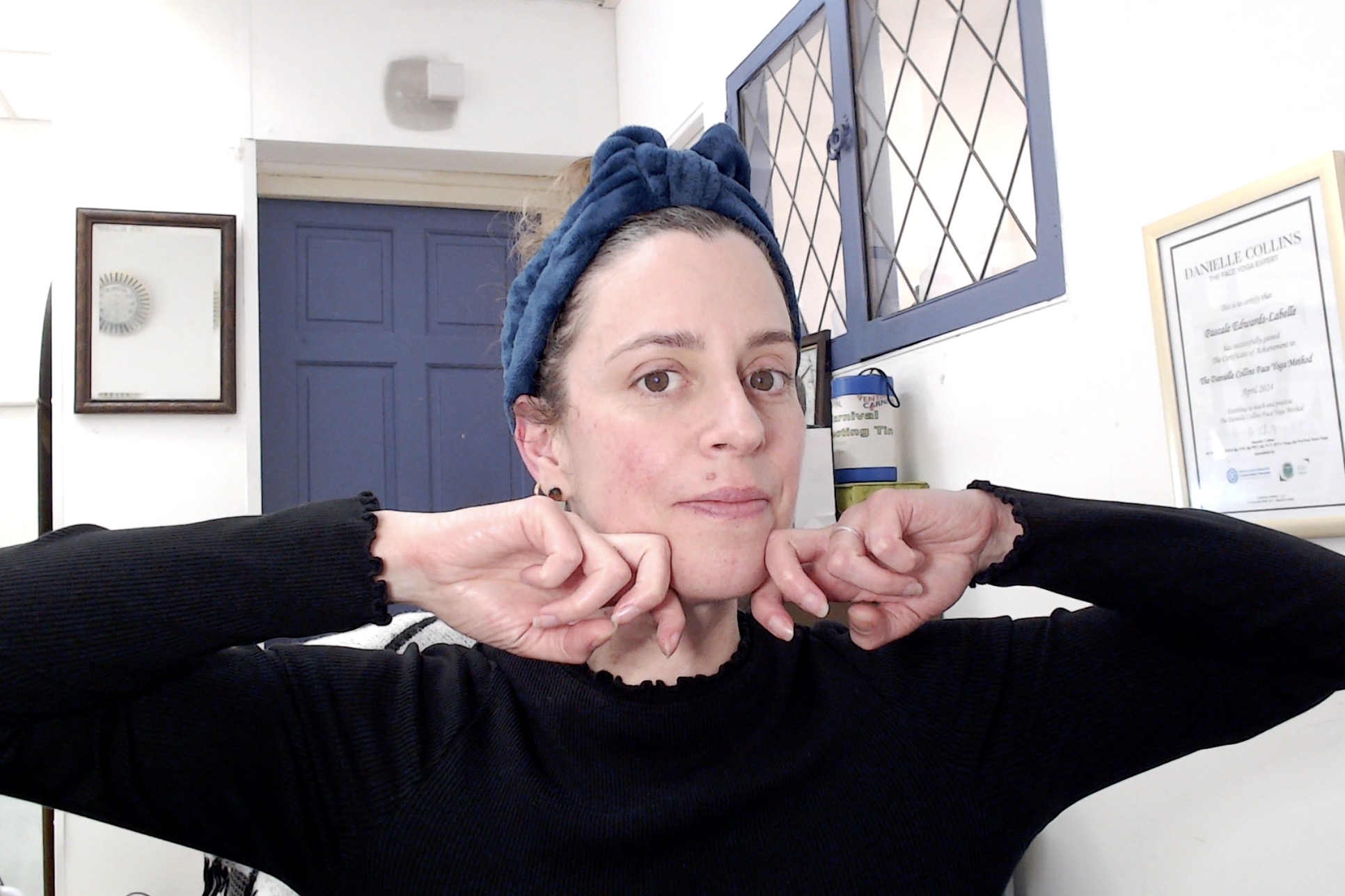 Pascale - face yoga teacher and Blue Labelle founder